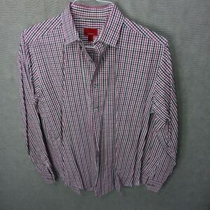 Alfani slim fit stretch men's long sleeve cotton/p